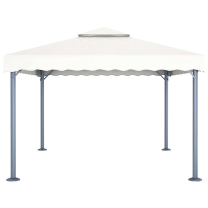 48062 vidaXL Gazebo 400x300 cm Cream Aluminium 3