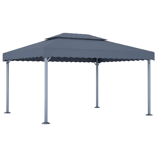 vidaXL Gazebo | Anthracite | Aluminium | 400x300 cm | UV-resistant materials 1