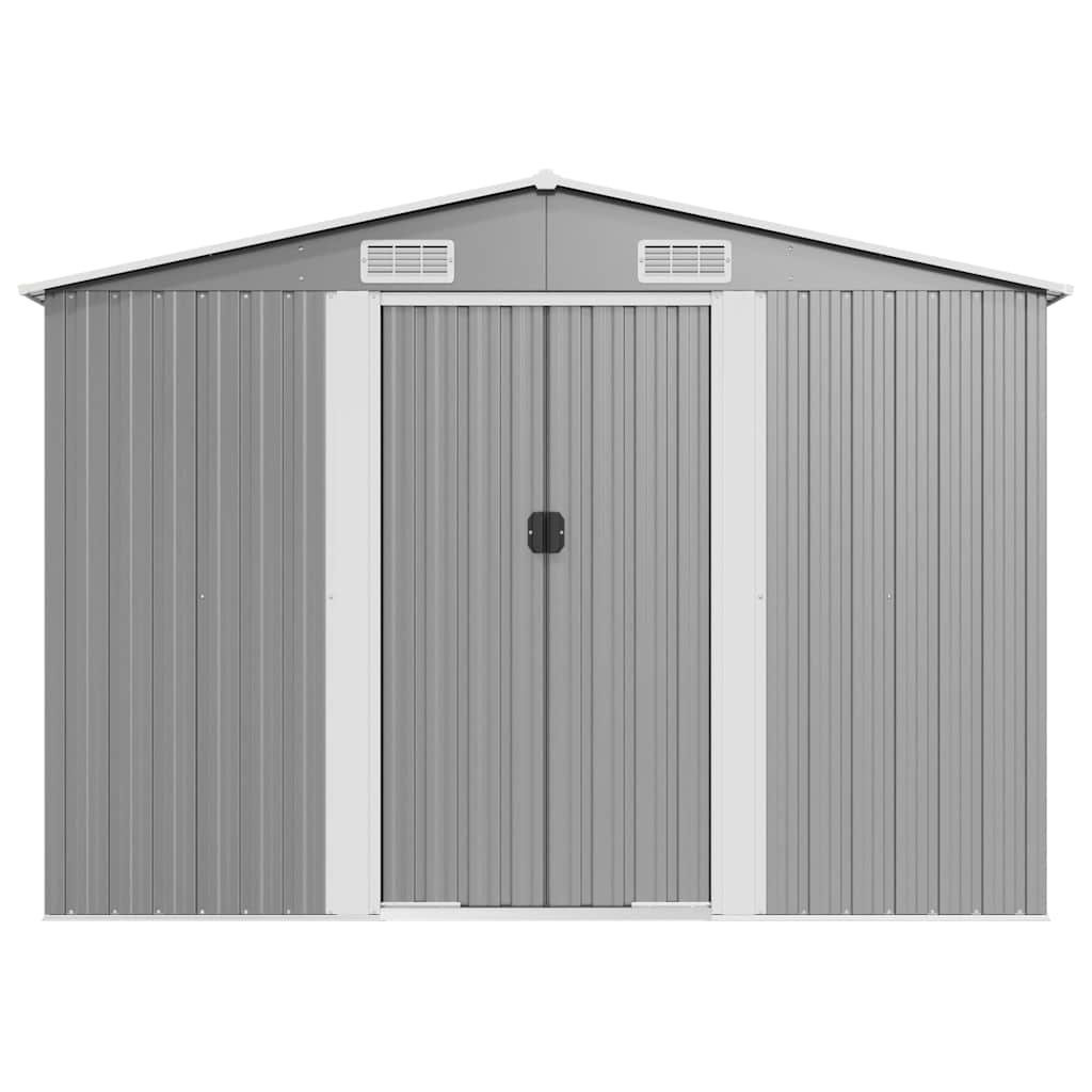 47037 vidaXL Garden Shed Grey 257x990x181 cm Galvanised steel 5