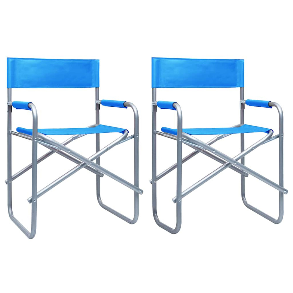 vidaXL Director's Chairs 2 pcs Steel