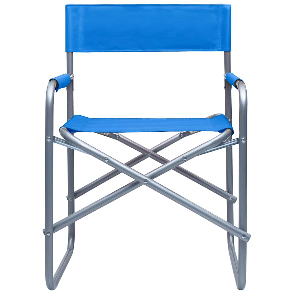 Director's Chairs 2 pcs Steel Blue