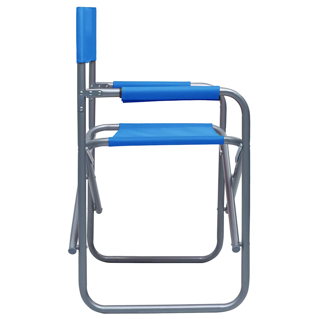 Director's Chairs 2 pcs Steel Blue