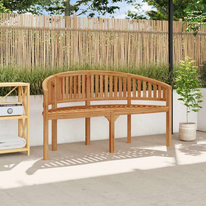 Banana Bench Solid Teak Wood 151 cm