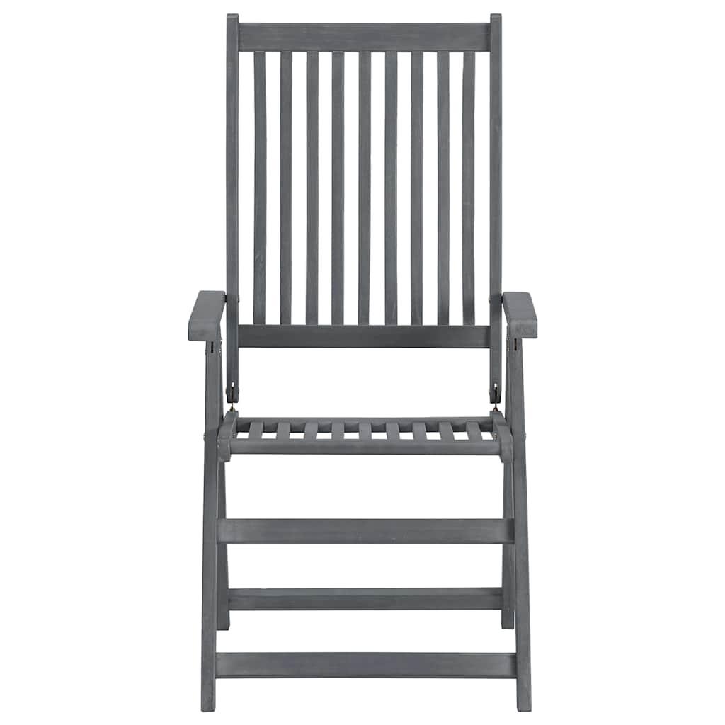5 Piece Garden Dining Set Solid Wood Acacia 6 Oval