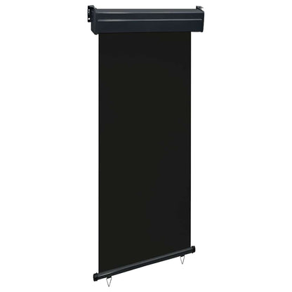Balcony Side Awning 85 x 250 cm Black