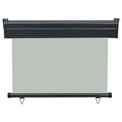 Balcony Side Awning 105 x 250 cm Grey