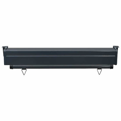 Balcony Side Awning 105 x 250 cm Grey