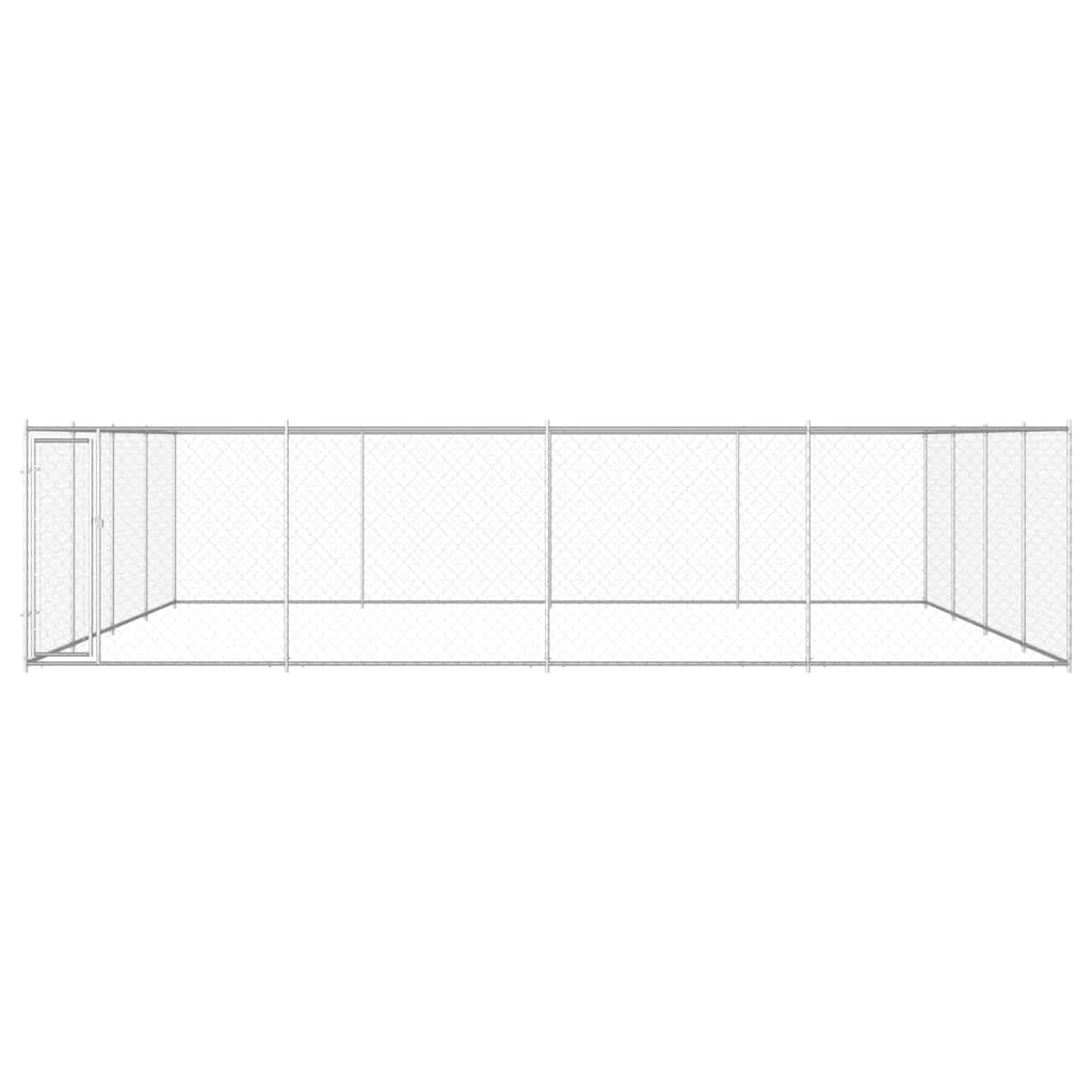 Outdoor Dog Kennel Galvanised Steel 760 cm 760 cm