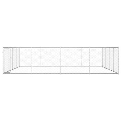 Outdoor Dog Kennel Galvanised Steel 760 cm 760 cm