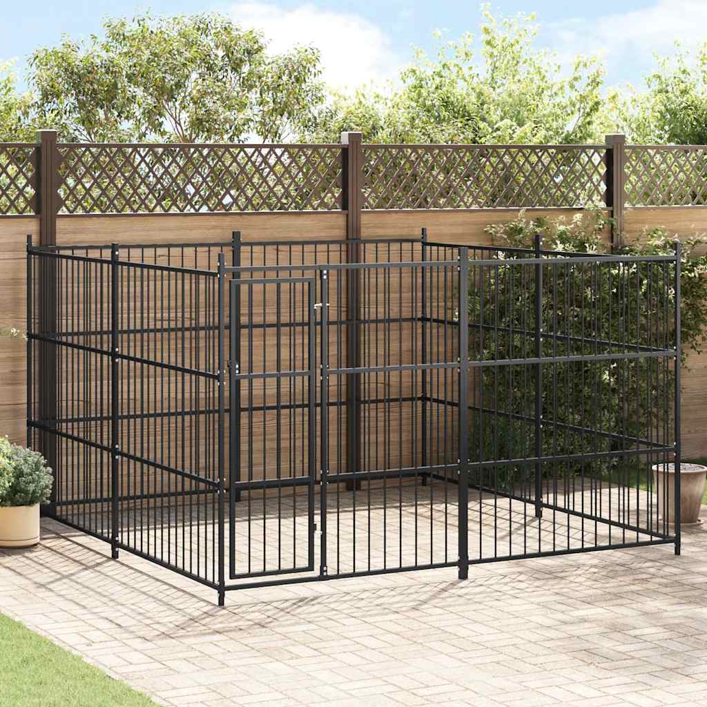 170894 vidaXL Outdoor Dog Kennel 300x300x185 cm 1