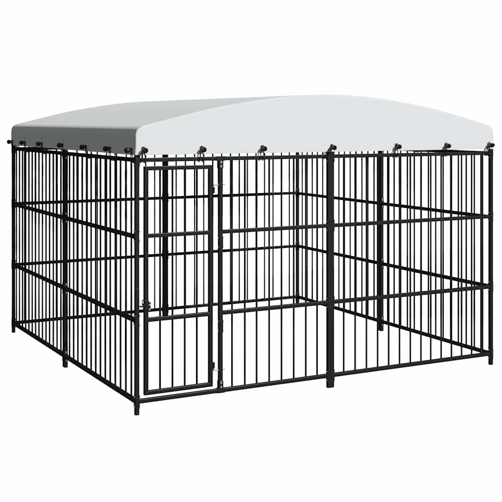 170895 vidaXL Outdoor Dog Kennel with Roof 300x300x210 cm 2