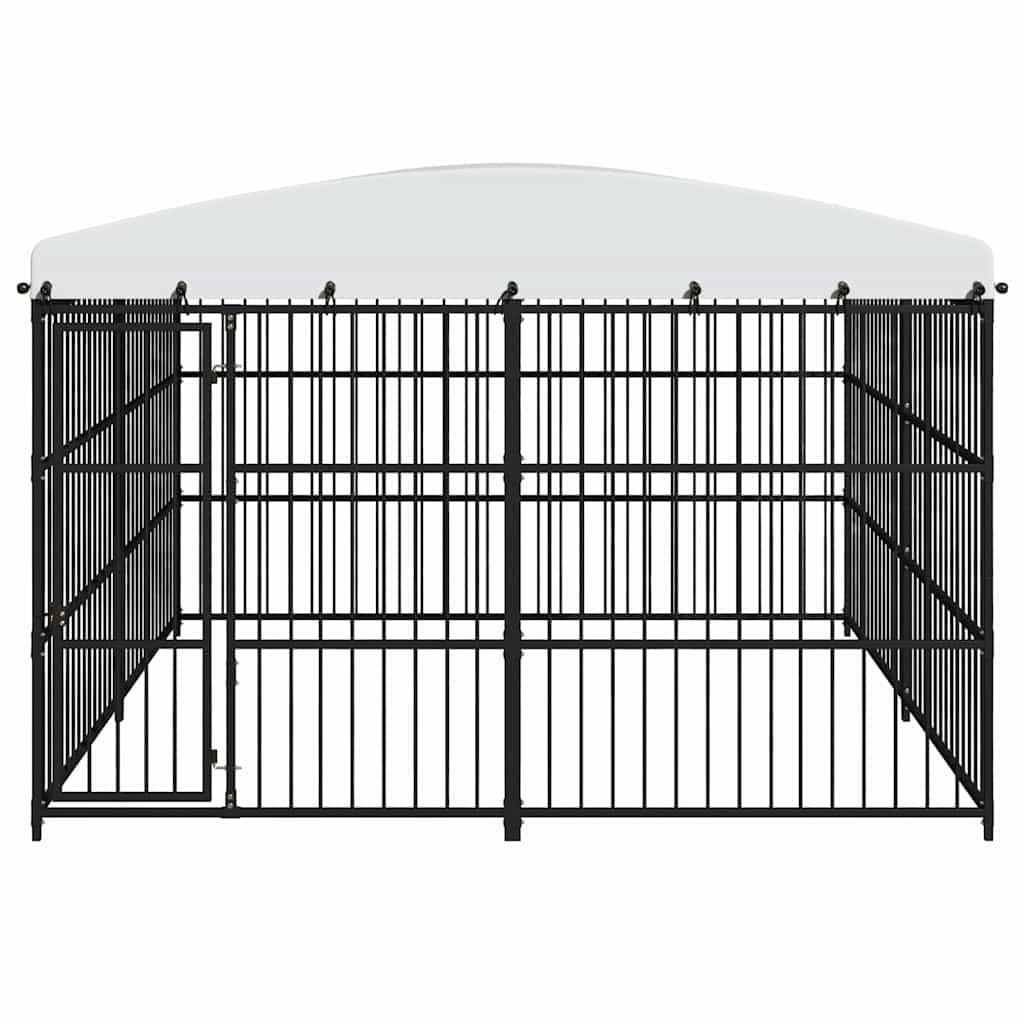 170895 vidaXL Outdoor Dog Kennel with Roof 300x300x210 cm 3