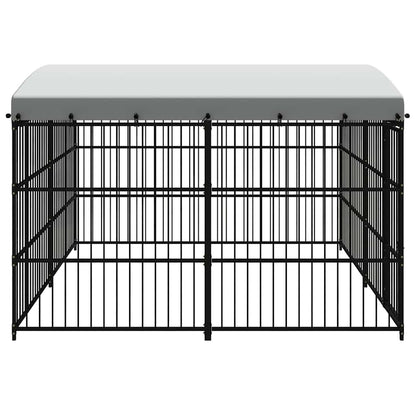 170895 vidaXL Outdoor Dog Kennel with Roof 300x300x210 cm 4
