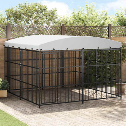 170895 vidaXL Outdoor Dog Kennel with Roof 300x300x210 cm 1