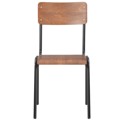 vidaXL Dining Chairs 6 pcs Brown Plywood 3