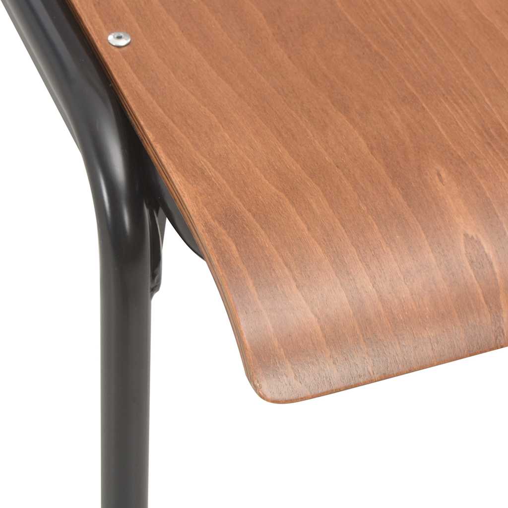 vidaXL Dining Chairs 6 pcs Brown Plywood 6