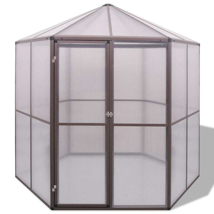 vidaXL Greenhouse Aluminium 240x211x232 cm 2
