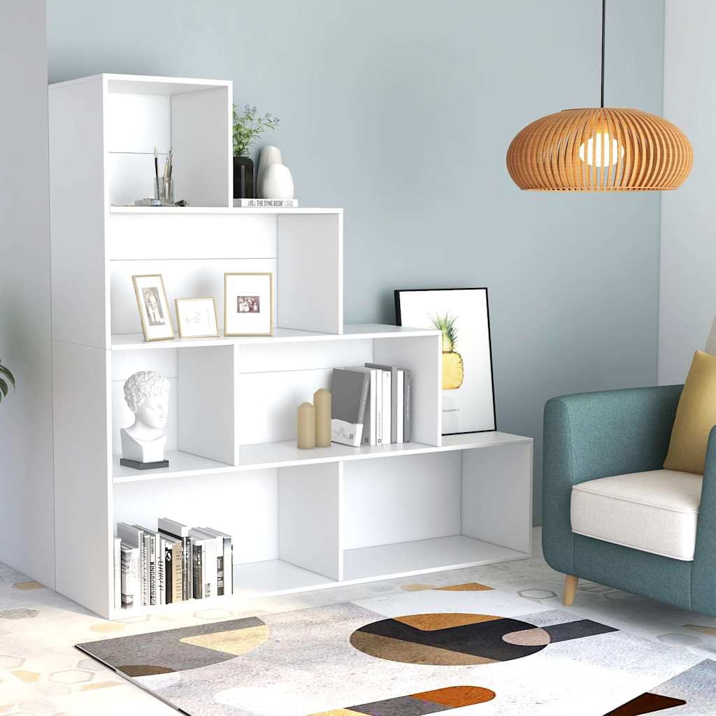 Book Cabinet 155x24x160 cm White