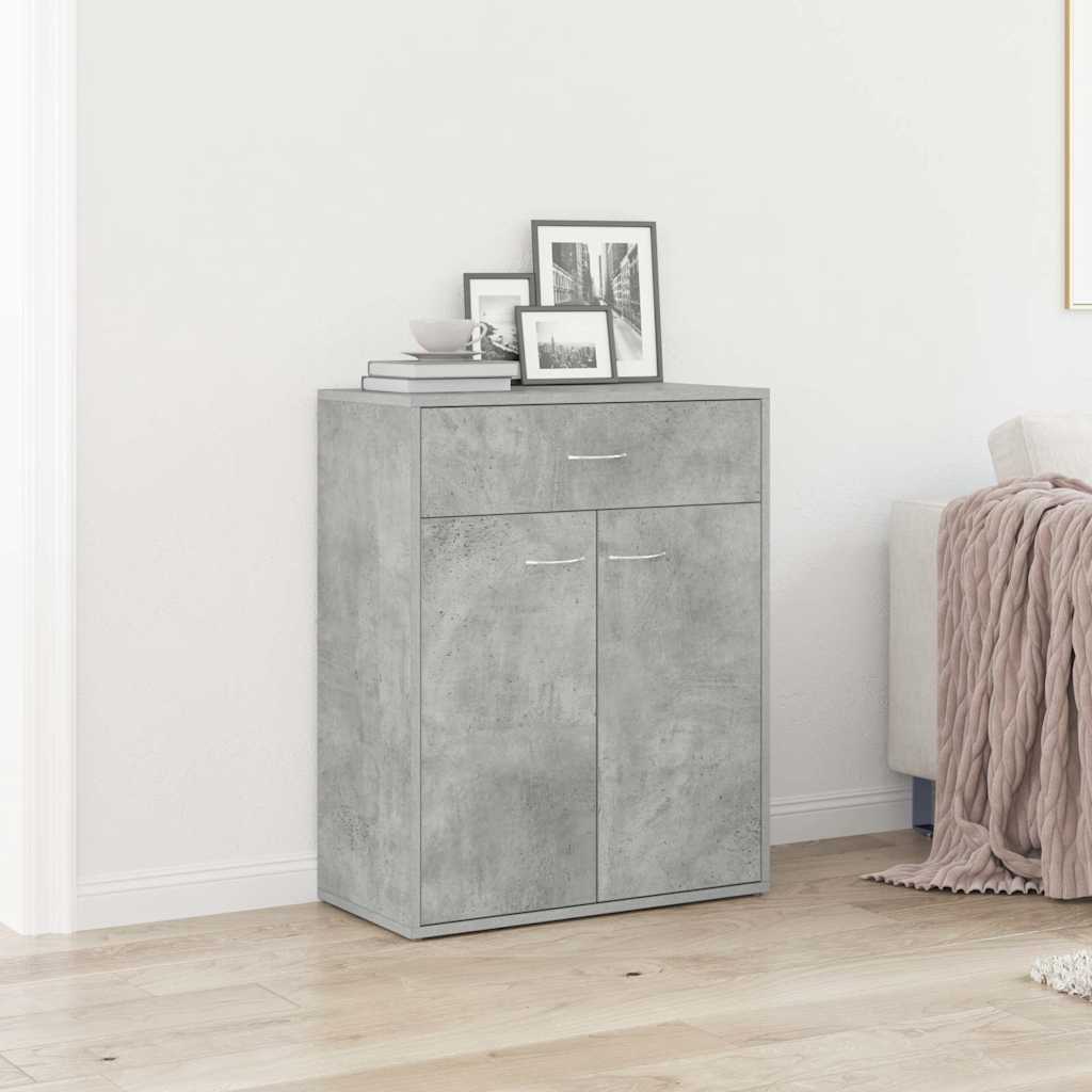 Sideboard 60x30x75 cm Engineered Wood Concrete grey