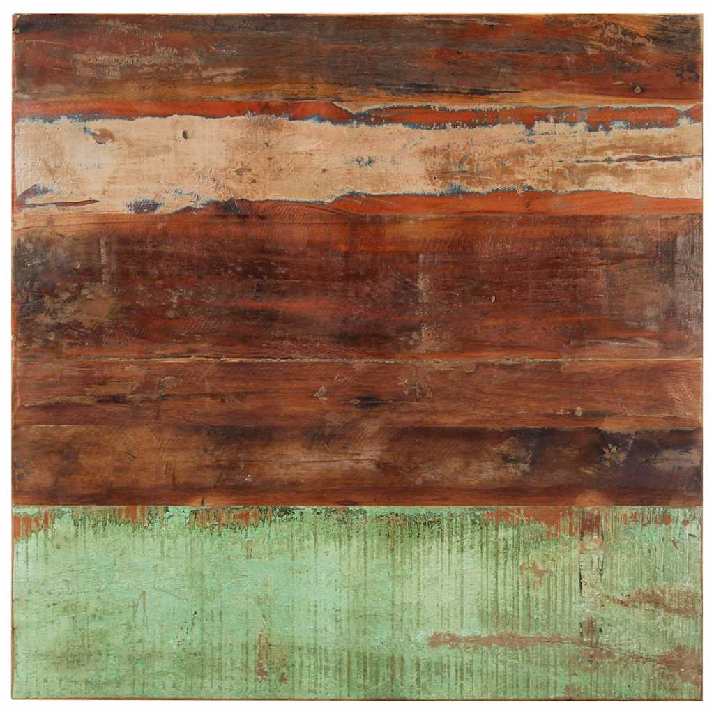 Rectangular Table Top Solid Reclaimed Wood 80 x 80 cm 15-16 mm
