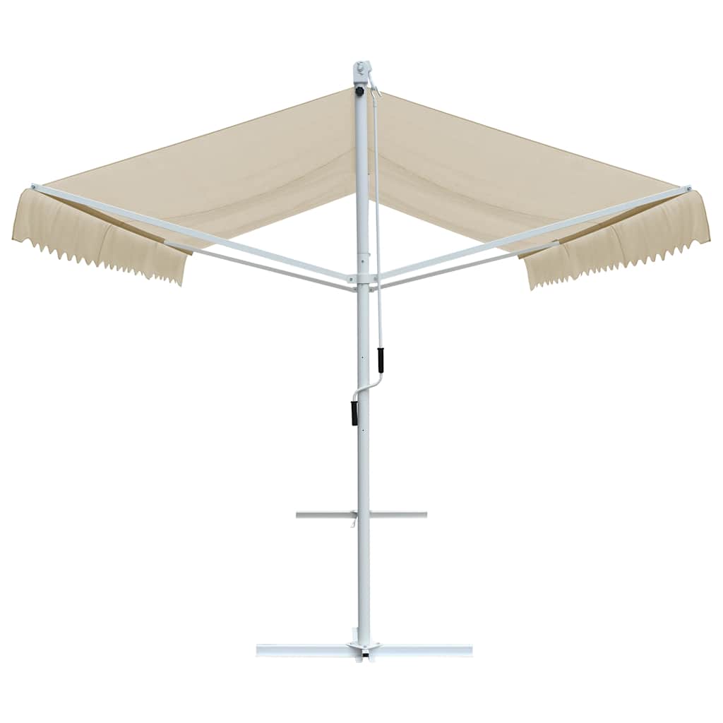 vidaXL Awning | Cream | Powder-coated steel | Large | Foldable | Awning 3