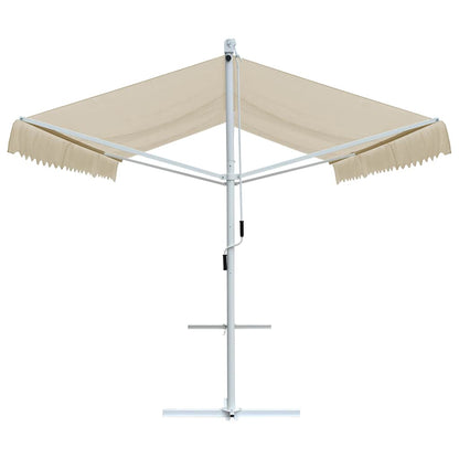 vidaXL Awning | Cream | Powder-coated steel | Large | Foldable | Awning 3