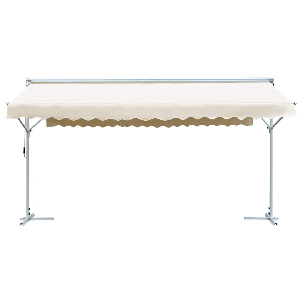 145884 vidaXL Free Standing Awning 600x300 cm Cream 2