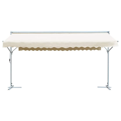 145884 vidaXL Free Standing Awning 600x300 cm Cream 2