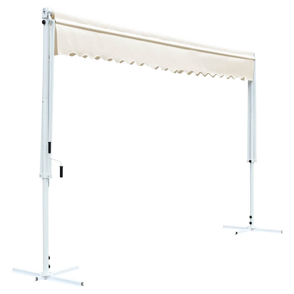 145884 vidaXL Free Standing Awning 600x300 cm Cream 4
