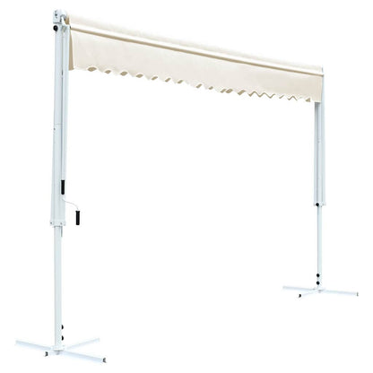 145884 vidaXL Free Standing Awning 600x300 cm Cream 4