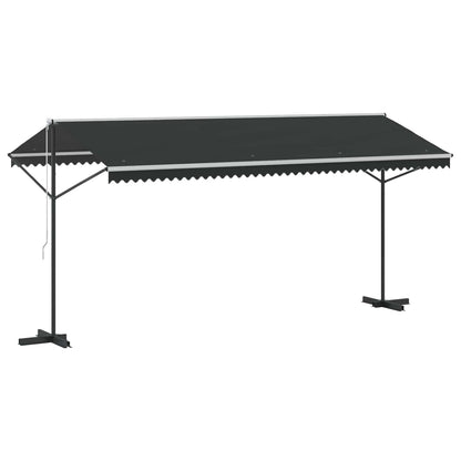 145887 vidaXL Free Standing Awning 500x300 cm Anthracite 2