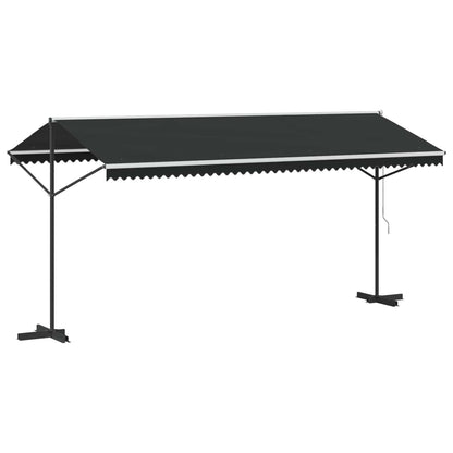145887 vidaXL Free Standing Awning 500x300 cm Anthracite 6