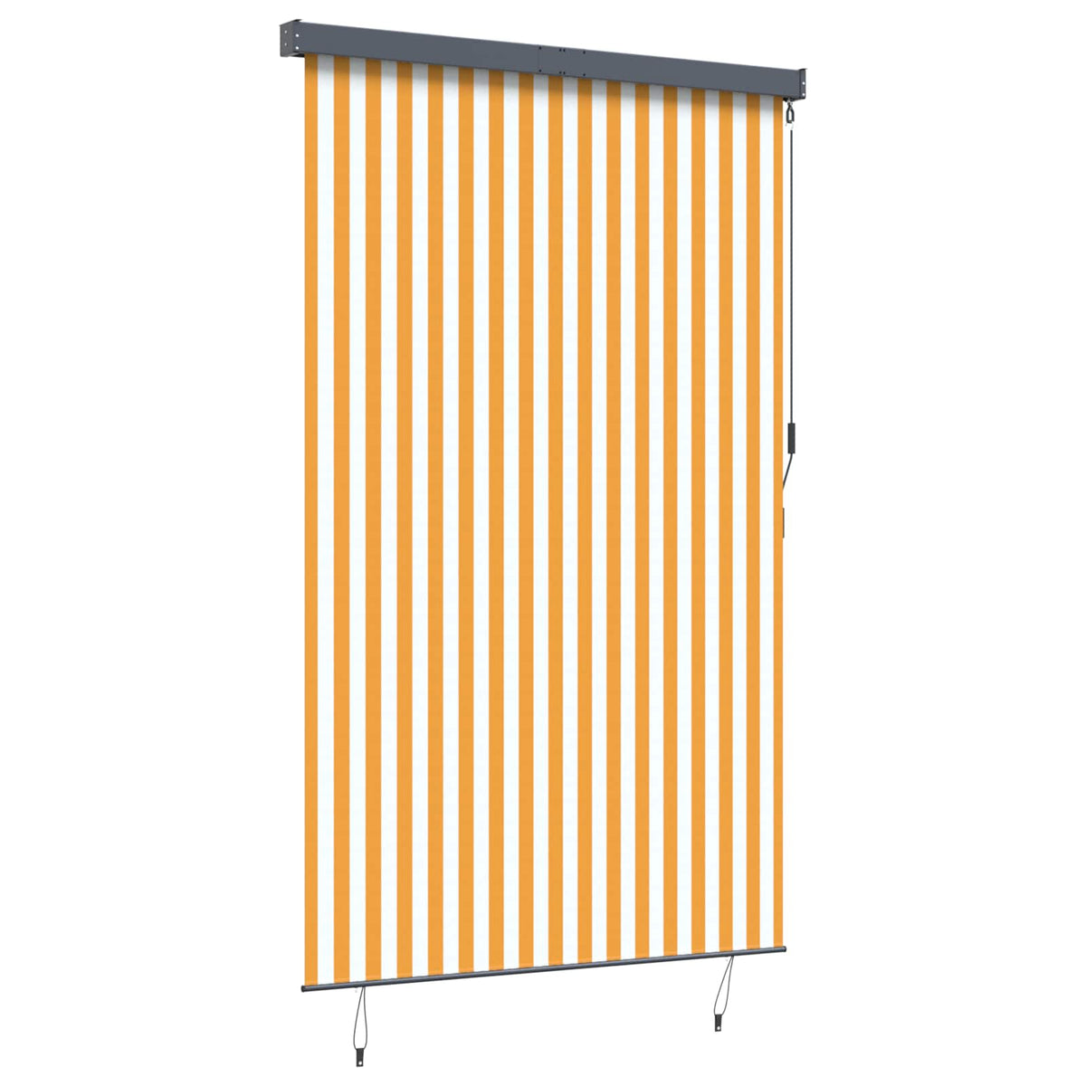 Outdoor Roller Blind 160 x 250 cm Orange and white