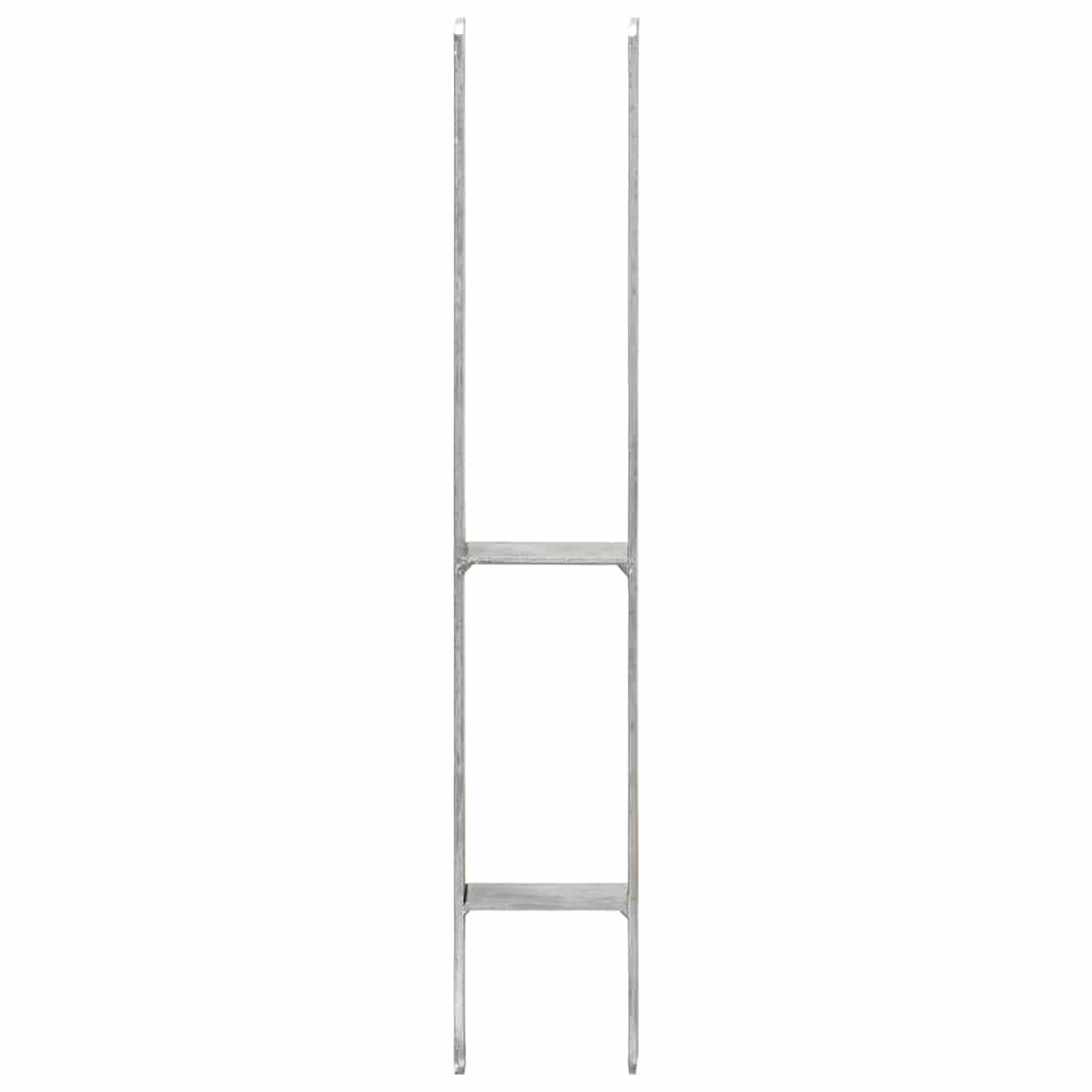 Fence Anchors Silver Galvanised Steel 9 x 6 x 60 cm
