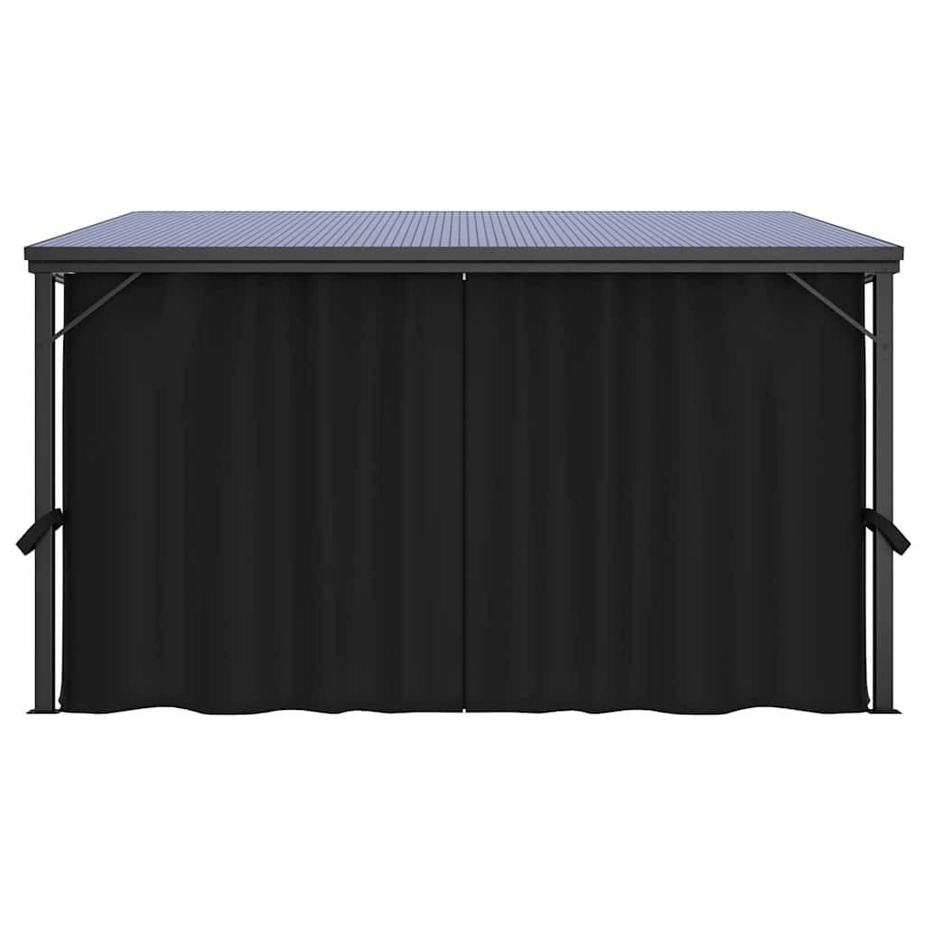 48599 vidaXL Gazebo with Curtain 405x294x244 cm Anthracite 4