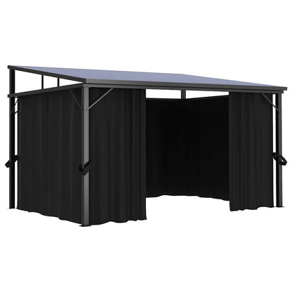 48599 vidaXL Gazebo with Curtain 405x294x244 cm Anthracite 5
