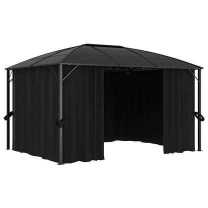 vidaXL Gazebo with Curtains 400x300x265 cm Anthracite 5