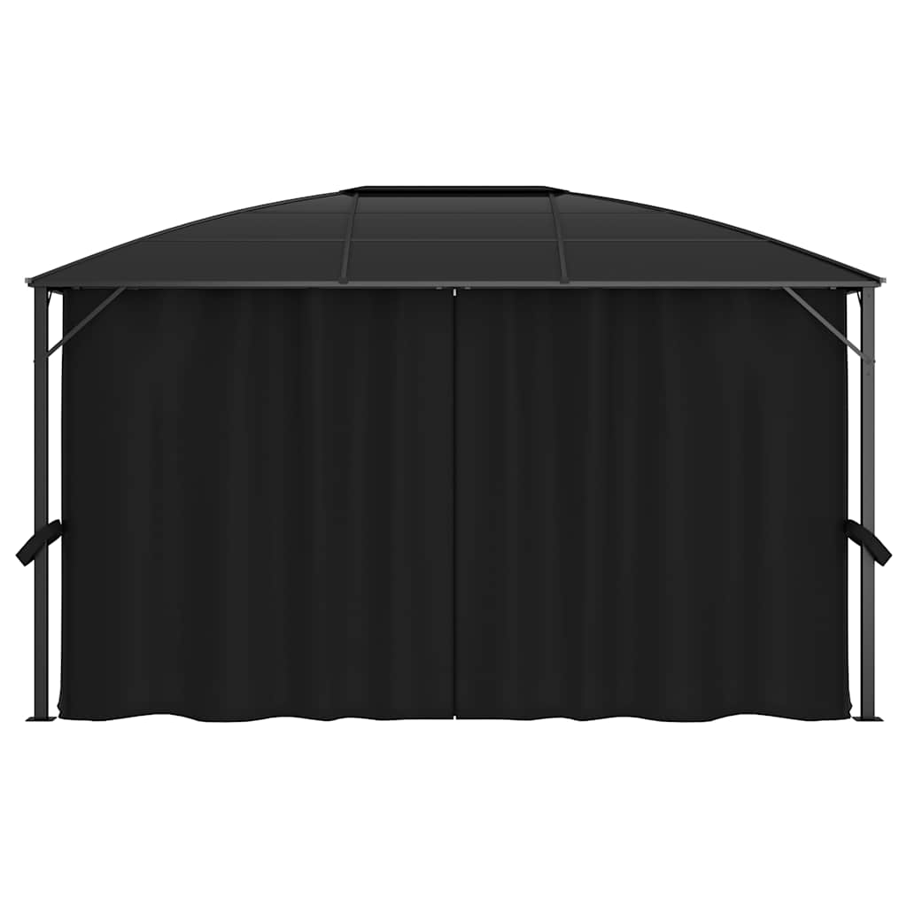 vidaXL Gazebo with Curtains 400x300x265 cm Anthracite 6