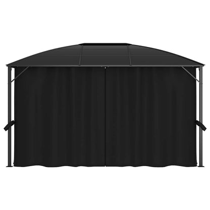 vidaXL Gazebo with Curtains 400x300x265 cm Anthracite 6