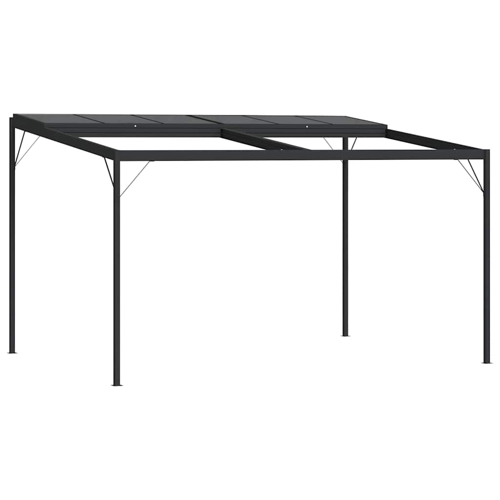 vidaXL Gazebo with Roof Anthracite 4x3x2,5 m Aluminium and Steel 3