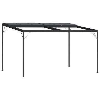 vidaXL Gazebo with Roof Anthracite 4x3x2,5 m Aluminium and Steel 3