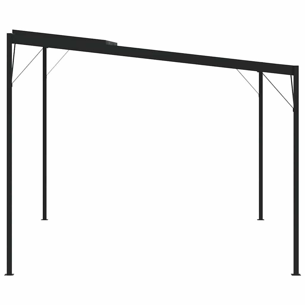 vidaXL Gazebo with Roof Anthracite 4x3x2,5 m Aluminium and Steel 5