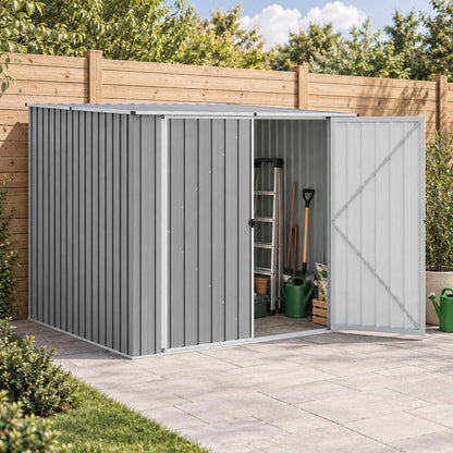 Garden Shed 195x198x159 cm Galvanised Steel Grey