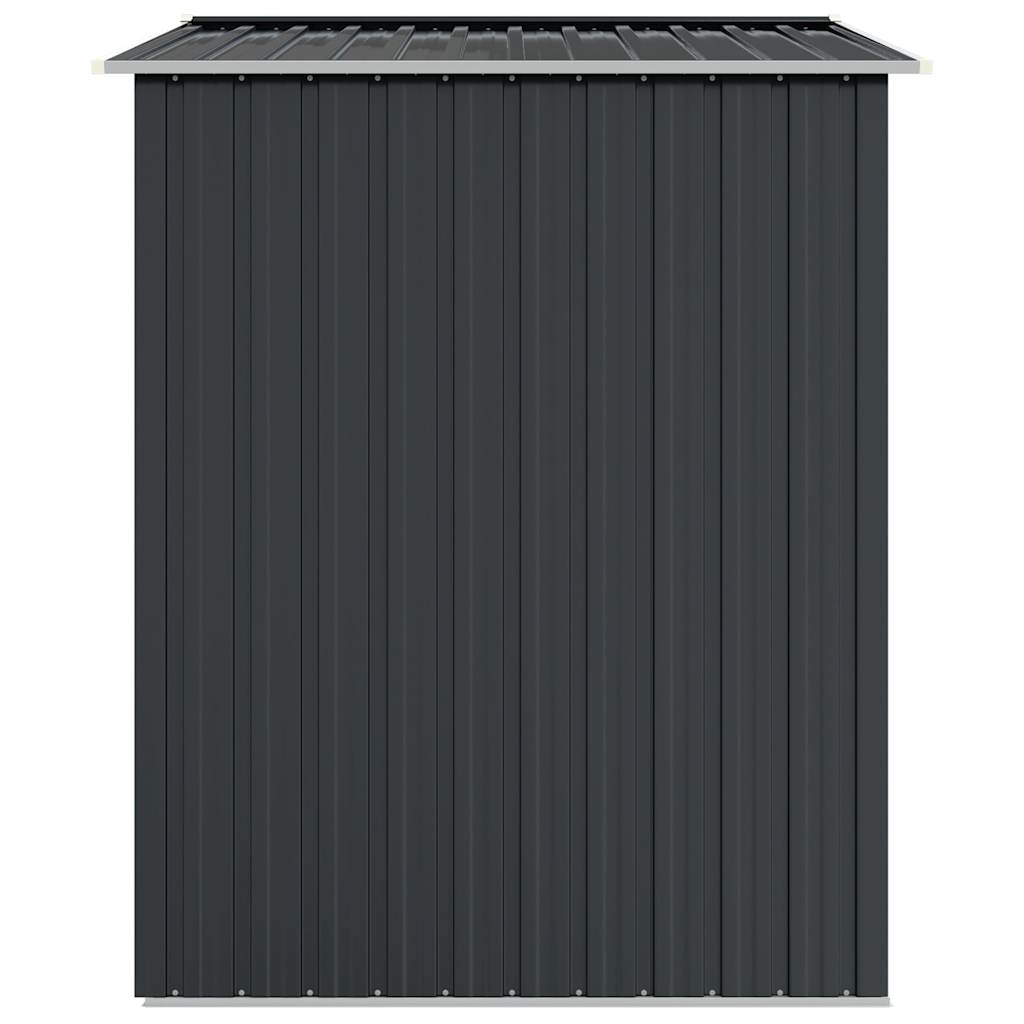 Garden Shed 205x129x183 cm Galvanised Steel Anthracite