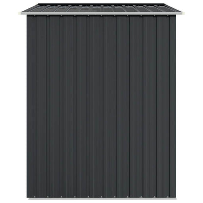 Garden Shed 205x129x183 cm Galvanised Steel Anthracite