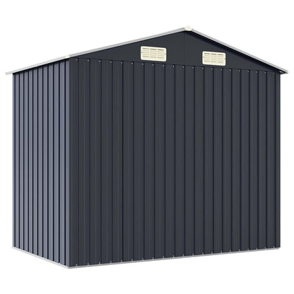 Garden Shed 205x129x183 cm Galvanised Steel Anthracite