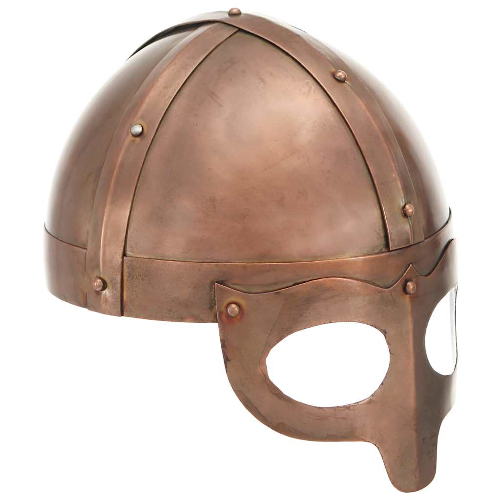 Medieval Knight Helmet Antique Replica LARP Silver Steel Model 17