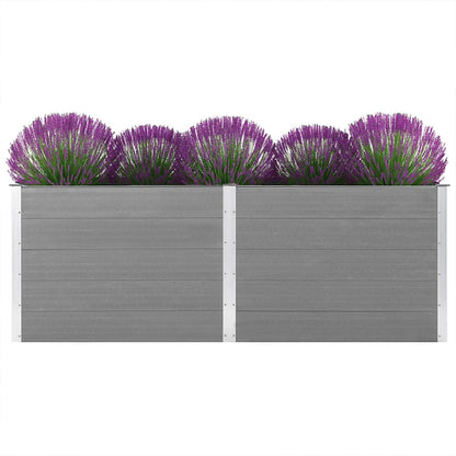 vidaXL Garden Raised Bed 250x100x91 cm WPC Grey 3
