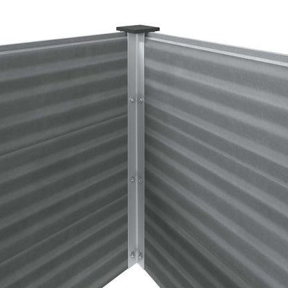 vidaXL Garden Raised Bed 250x100x91 cm WPC Grey 6