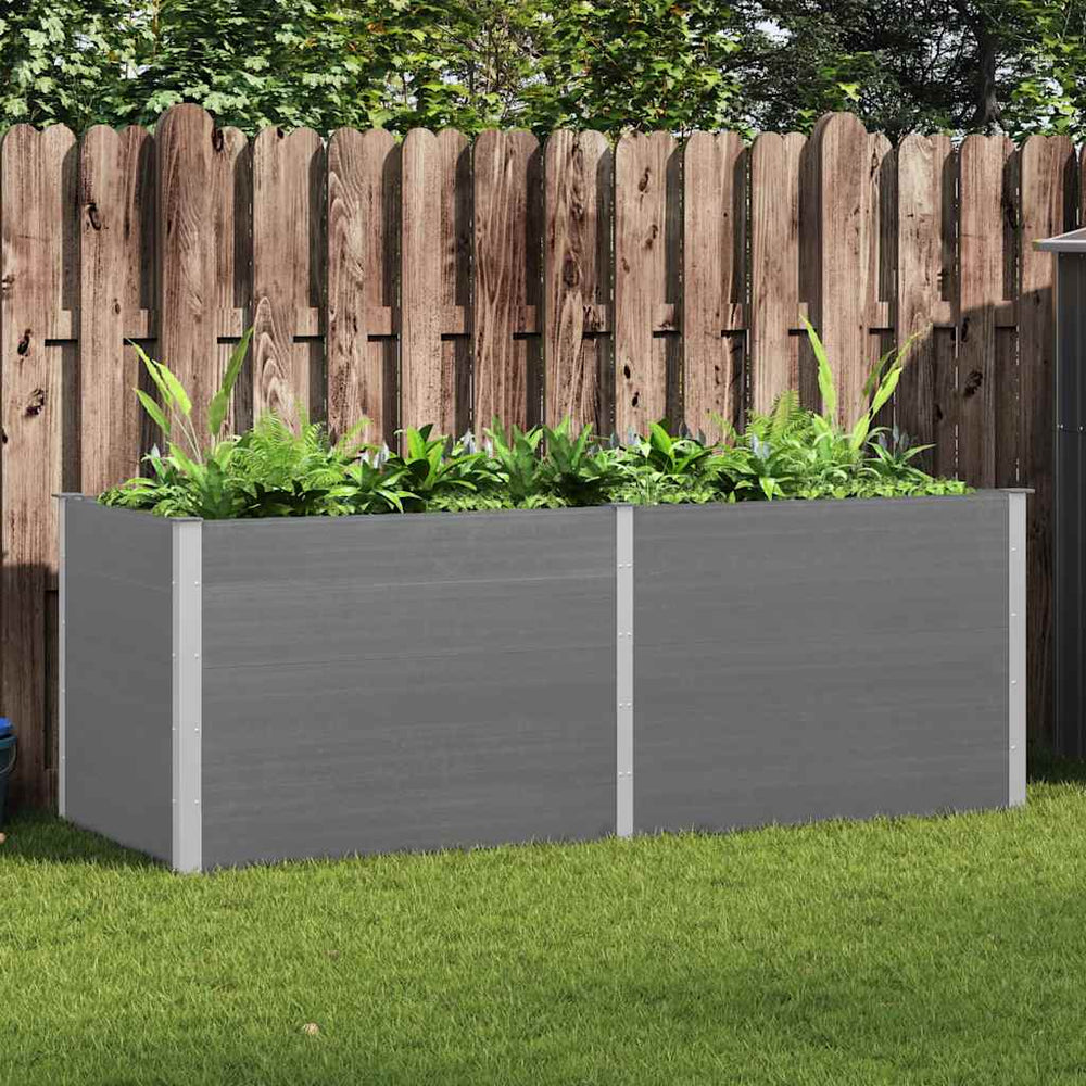 vidaXL Garden Raised Bed 250x100x91 cm WPC Grey